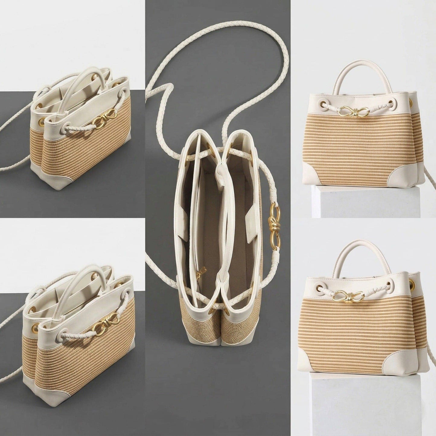 Blake Straw Crossbody Handbag