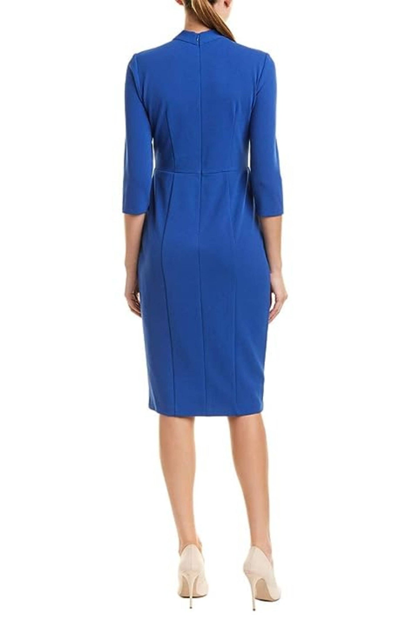 Royal Blue Twist Neck Dress | The Savvy Pair
