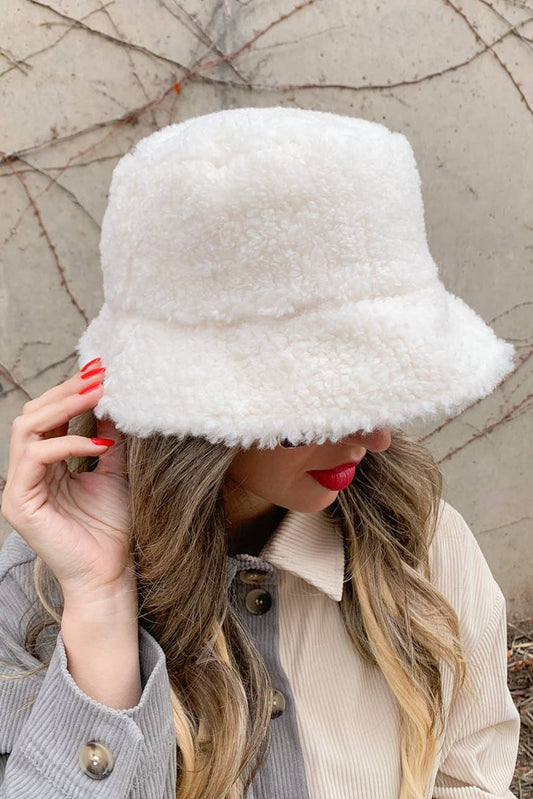 Soft Sherpa  Reversible Bucket Hat